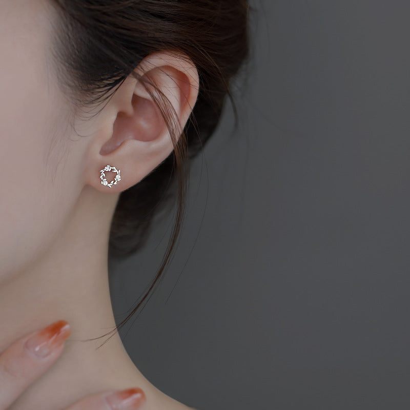 925 sterling silver earrings - silvery