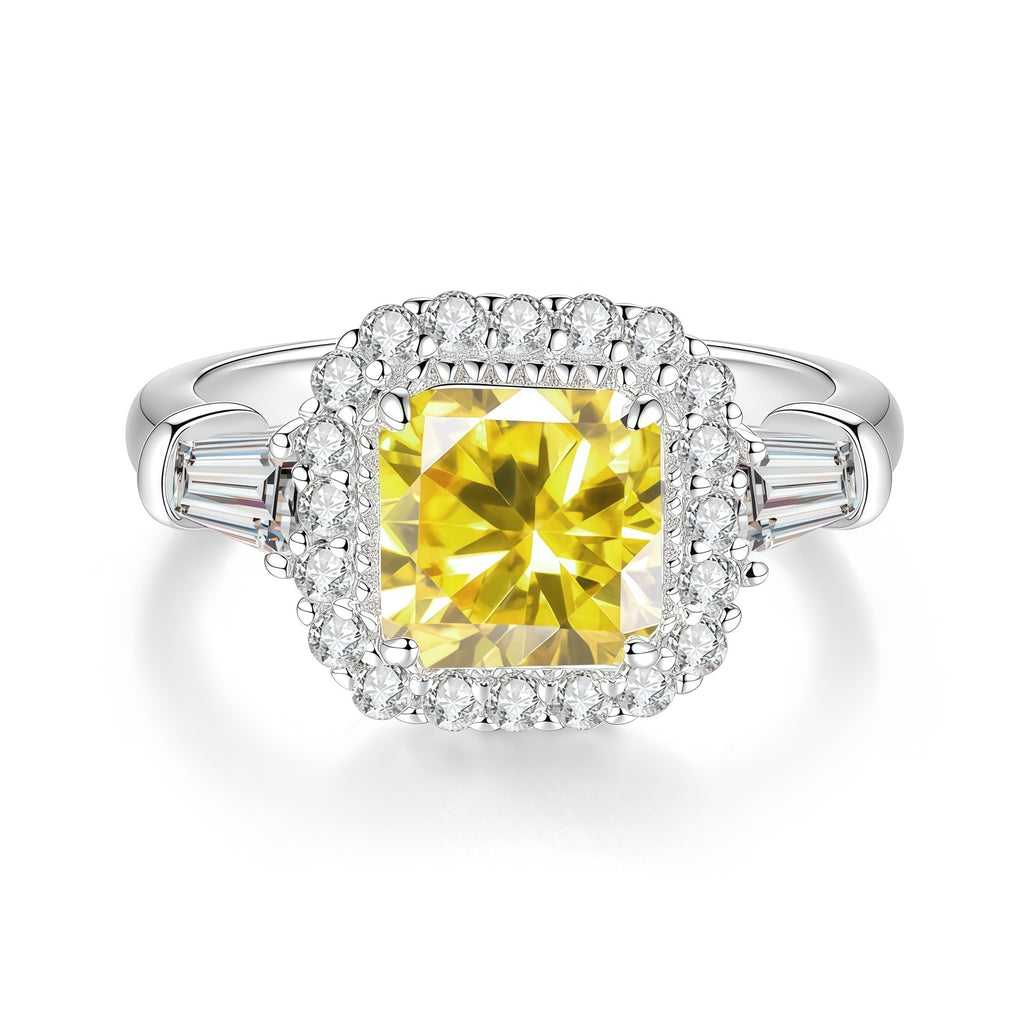 2-Carat Colored Moissanite Ring – image 9