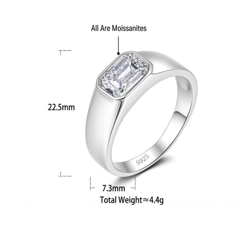 2-Carat Moissanite Ring – image 4