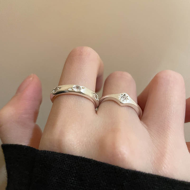 S925 sterling silver open ring