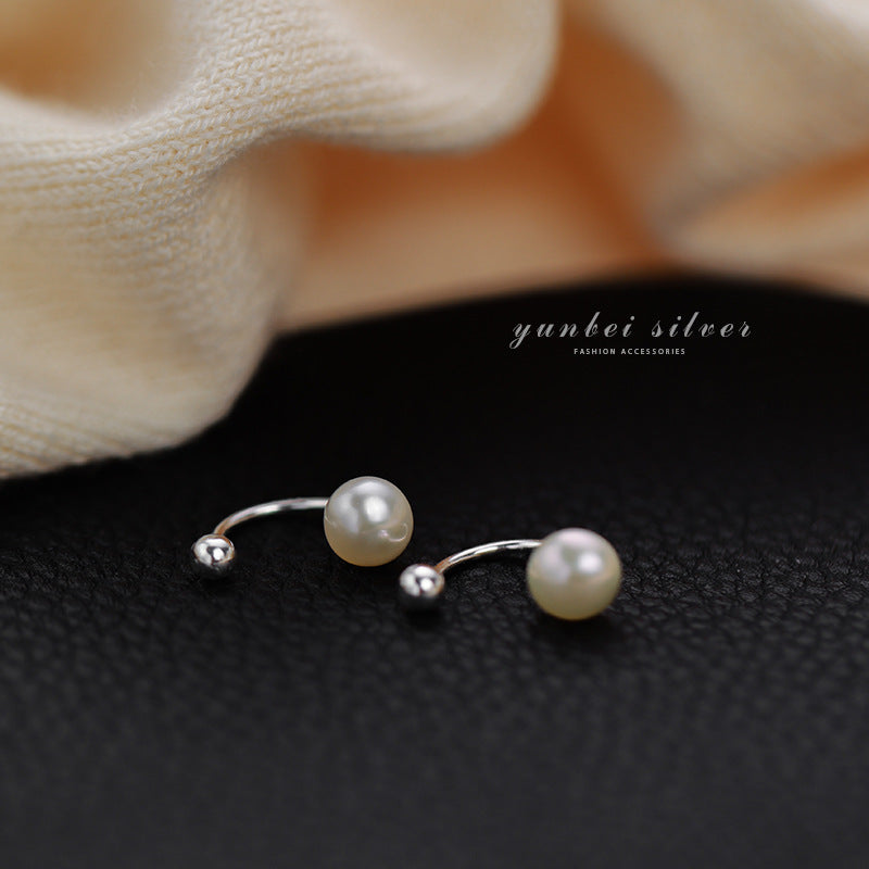 925 sterling silver freshwater pearl earrings