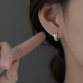 925 silver simple and versatile ear buckle