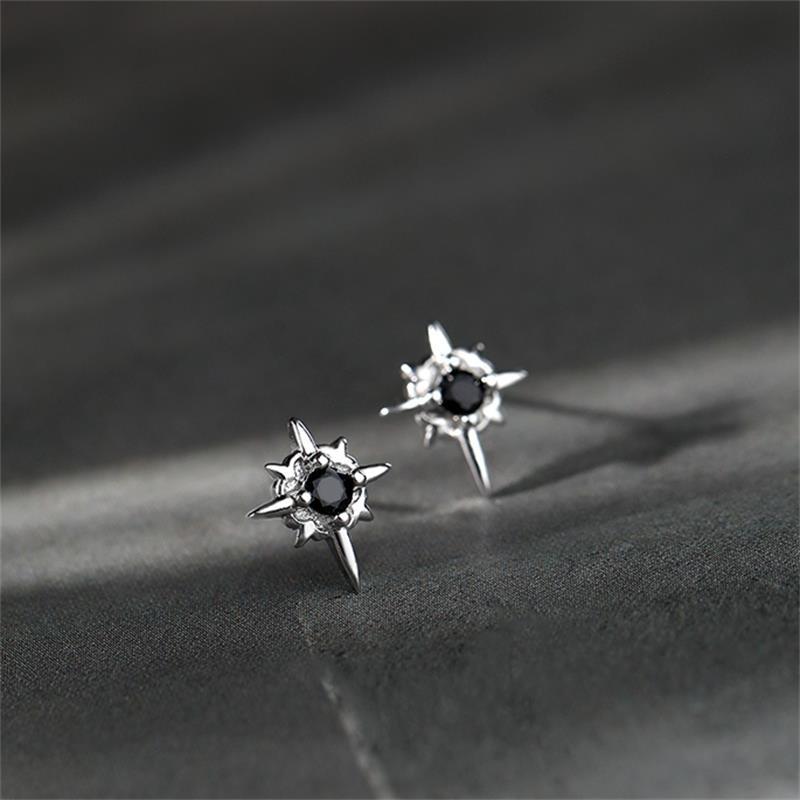 925 sterling silver earrings - silvery