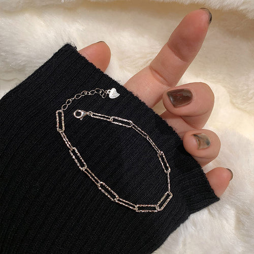 23/2000  S925 silver glitter bracelet-silvery