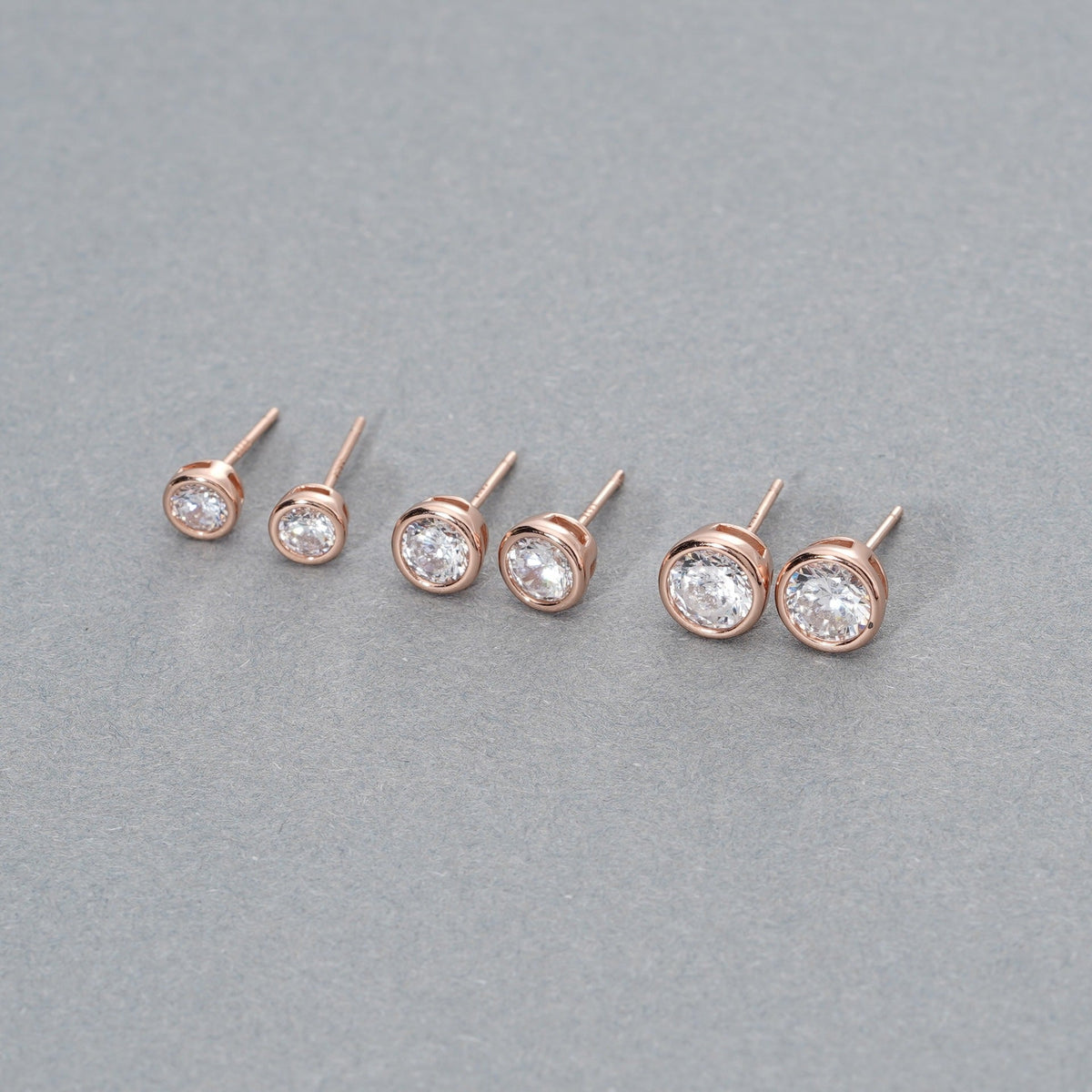 925 sterling silver earrings with sparkling zirconium