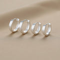 999 Silver Circle Earrings