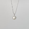 S925 sterling silver pearl necklace