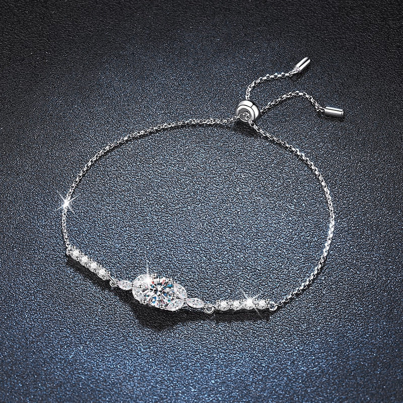 925 Sterling Silver Moissanite Bracelet