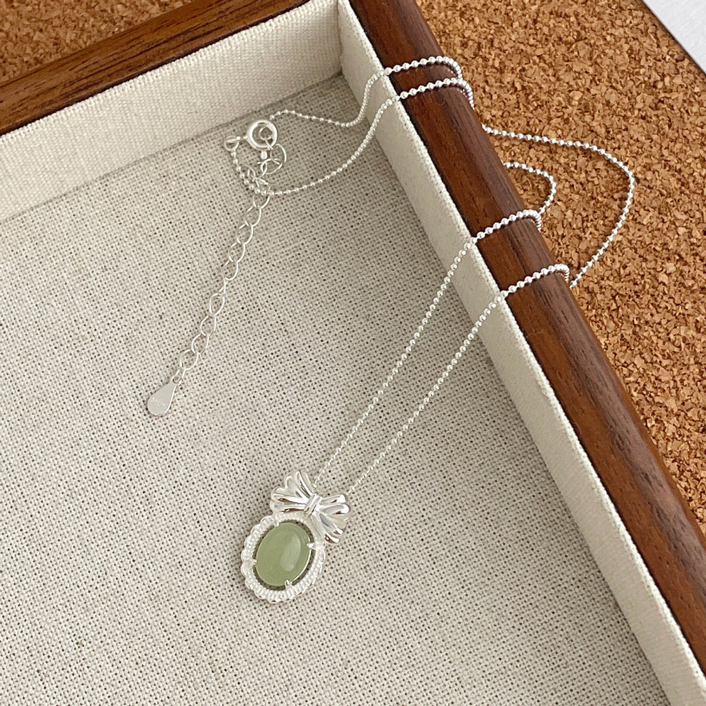 925 sterling silver pendant necklace - silvery