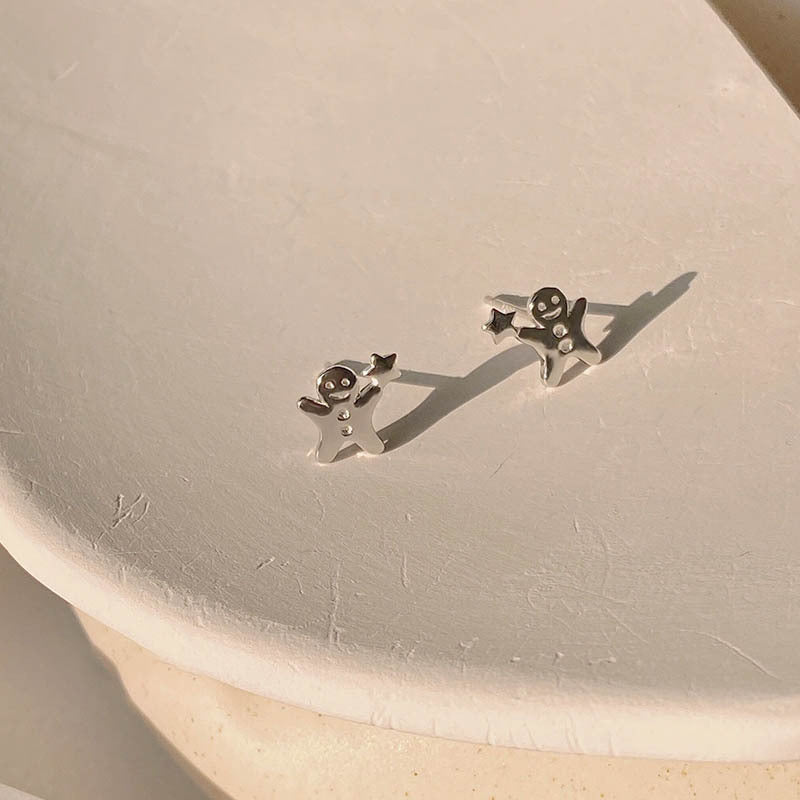 925 sterling silver earrings - silvery