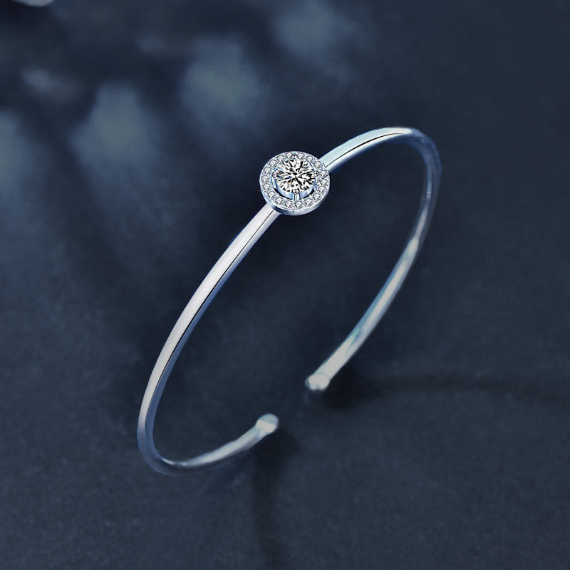925 Sterling Silver Moissanite Bracelet