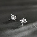 925 sterling silver earrings - silvery