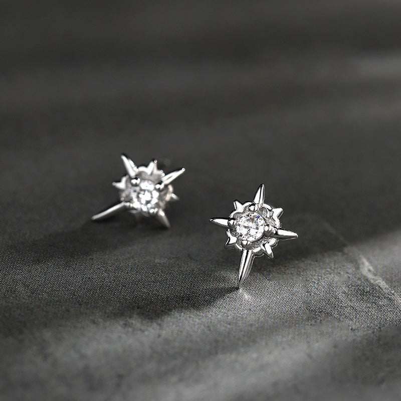 925 sterling silver earrings - silvery
