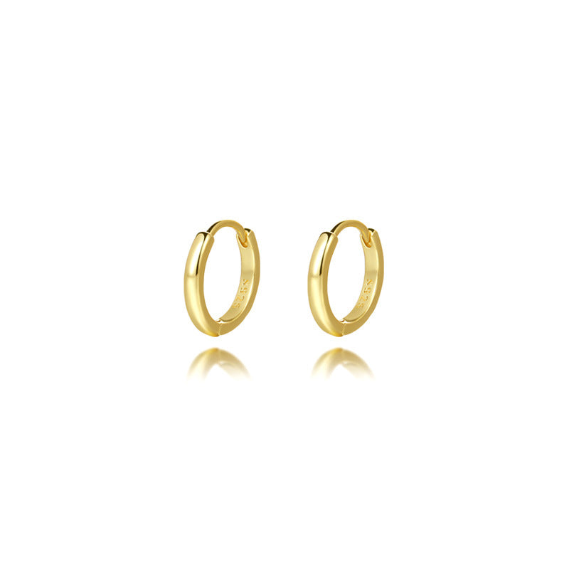 S925 silver smooth-finish earrings
