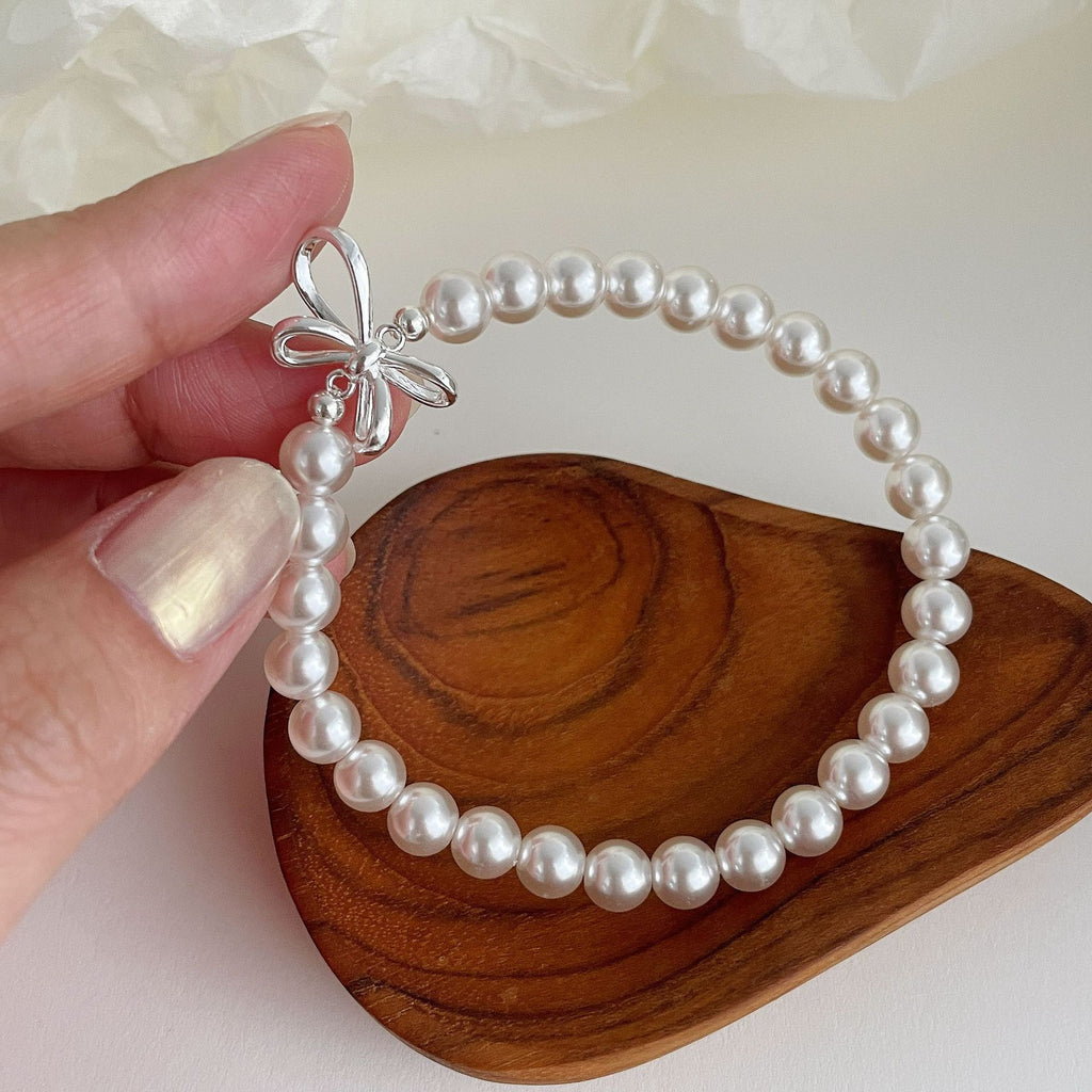 925 sterling silver pearl bracelet