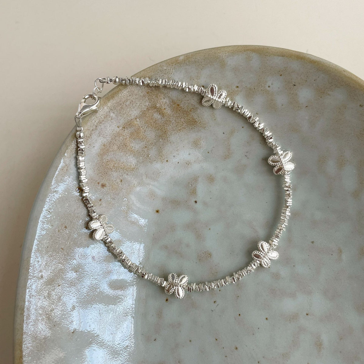 925 sterling silver bracelet - silvery