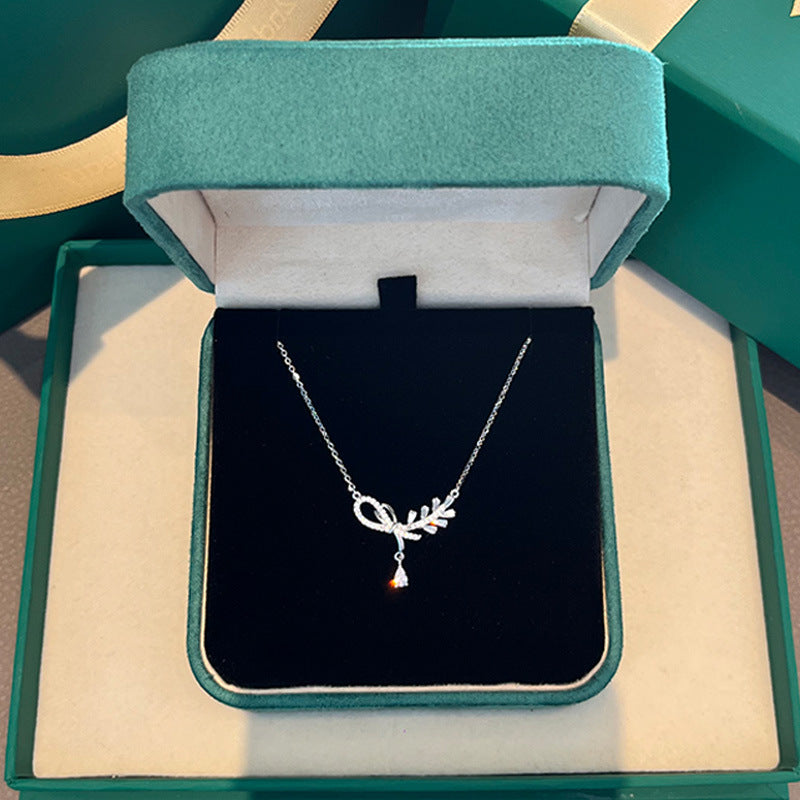 925 sterling silver necklace - silvery