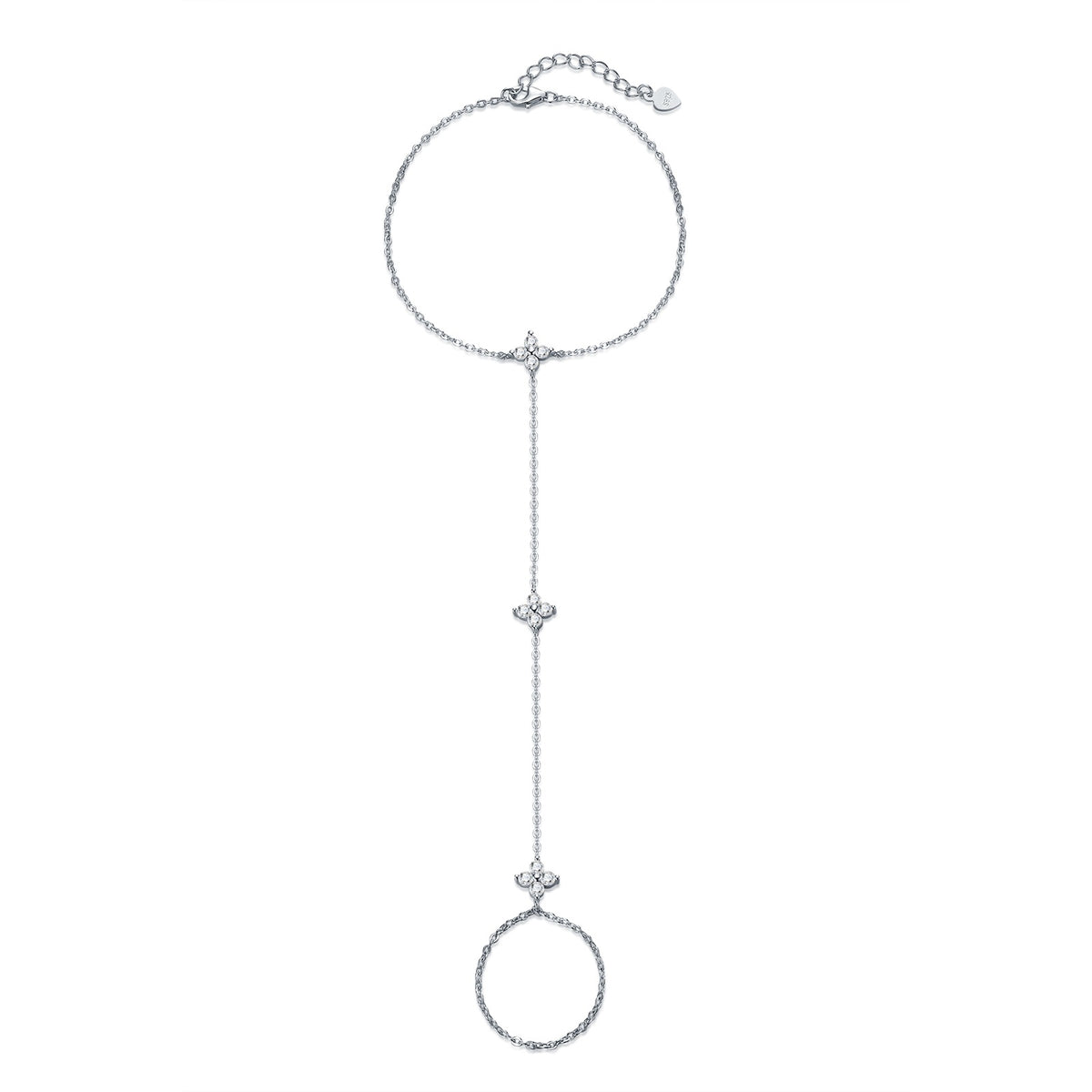 Non-fading S925 Silver Stackable Moissanite Bracelet