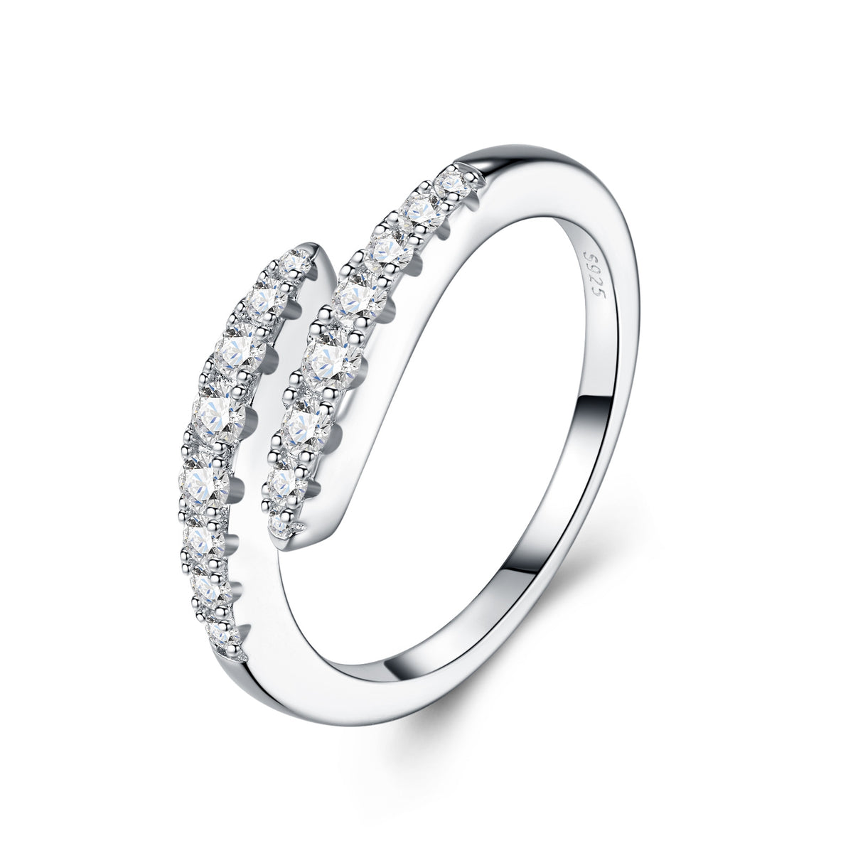 S925 Silver Moissanite Ring