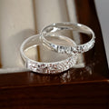 S925 sterling silver sparkling open ring