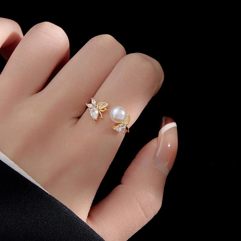 925 sterling silver freshwater pearl ring
