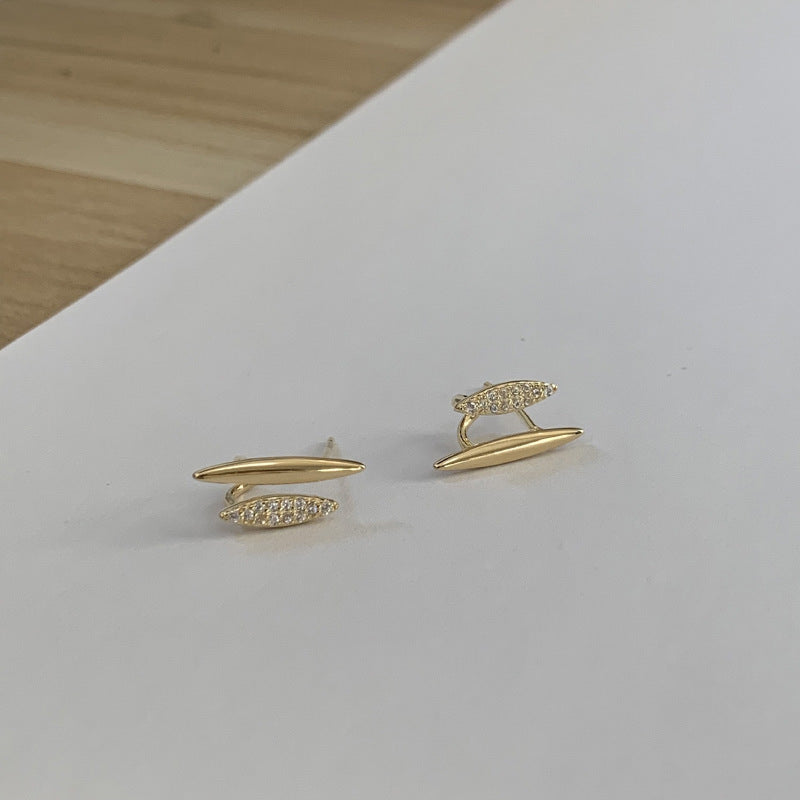 925 sterling silver earrings - golden