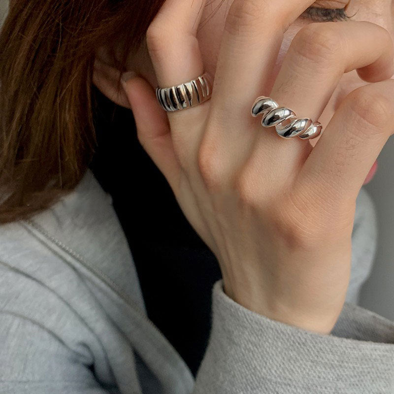 S925 sterling silver open ring