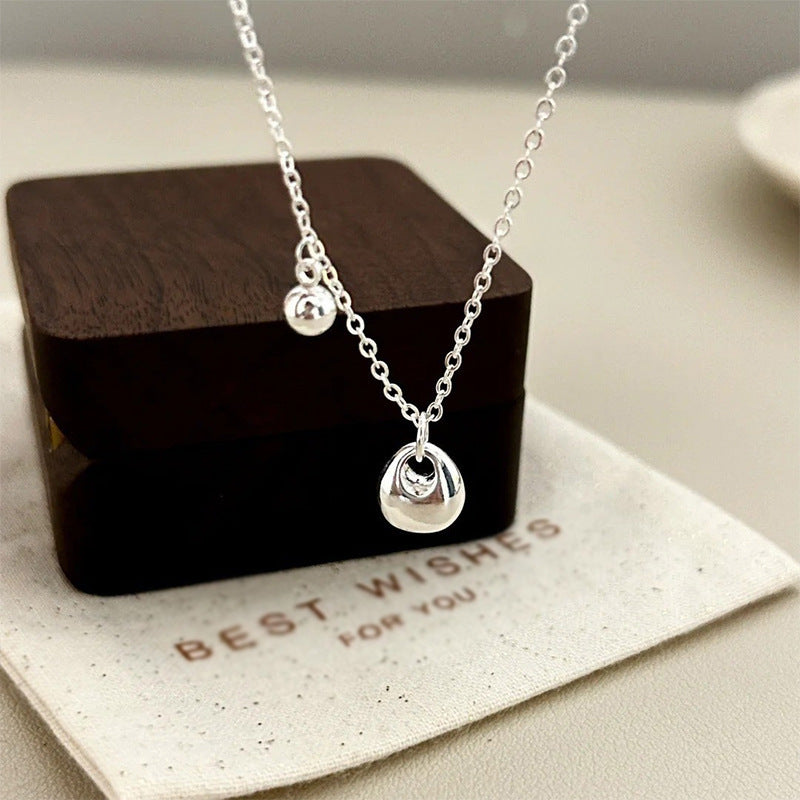 925 sterling silver necklace - silvery
