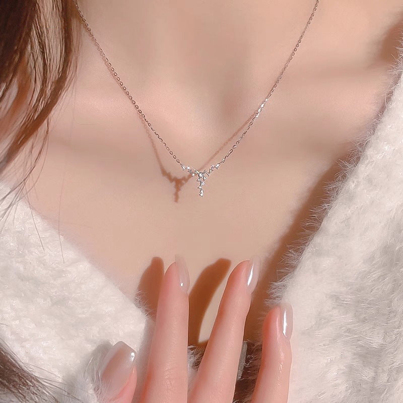 925 sterling silver necklace - silvery