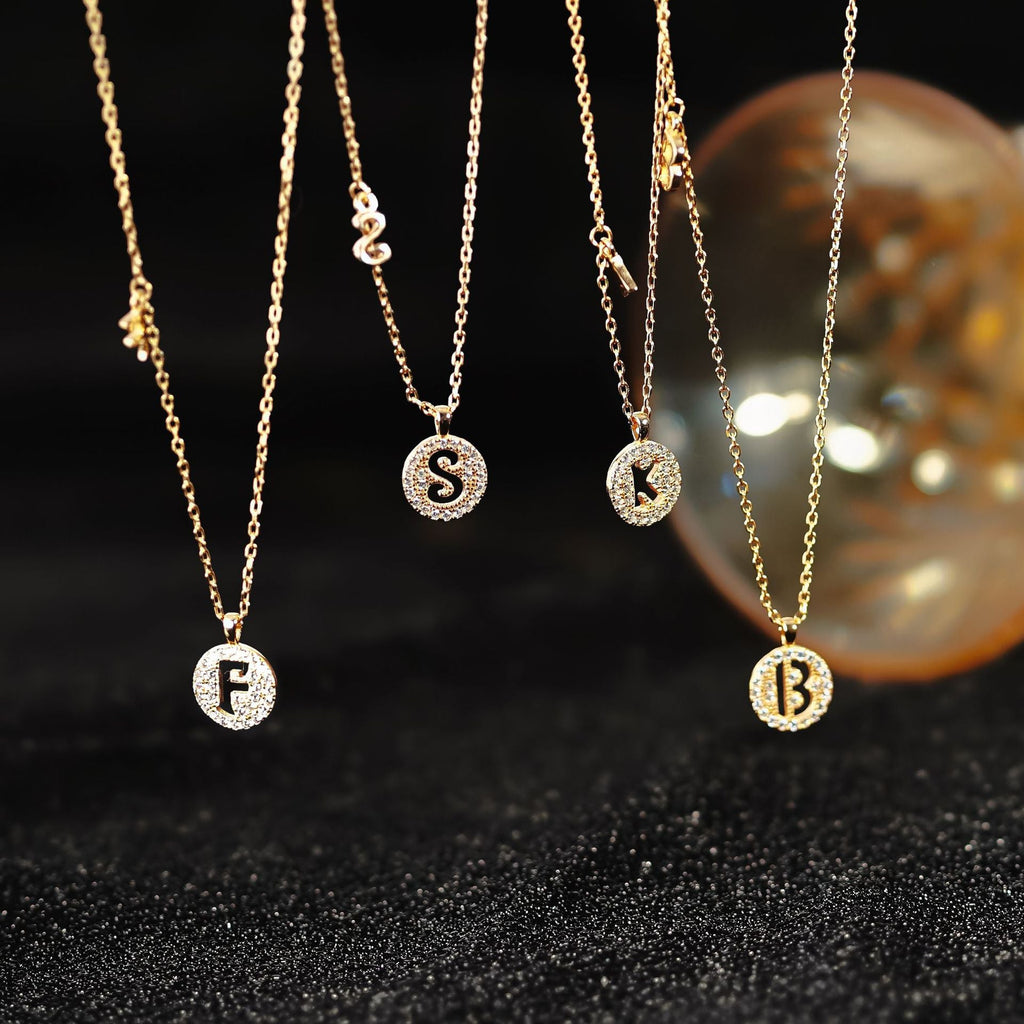 925 sterling silver 26 letter pendant necklace