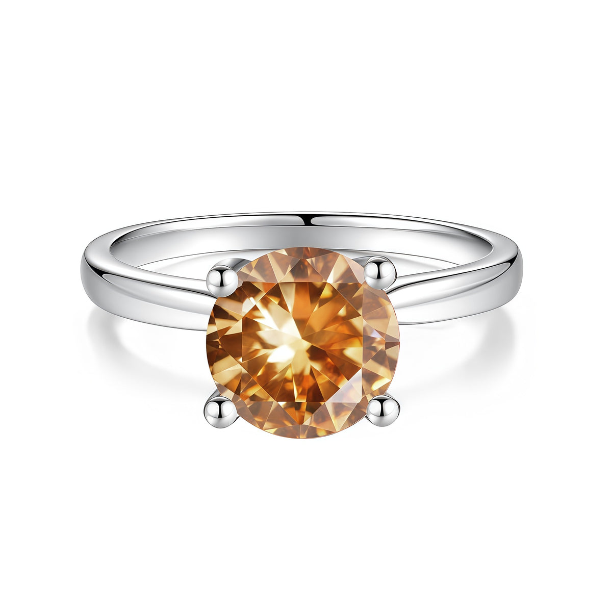 S925 Sterling Silver Moissanite Ring