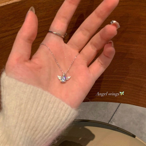 925 sterling silver angel necklace