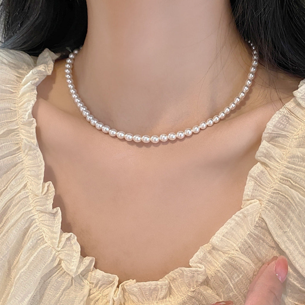 925 sterling silver pearl necklace