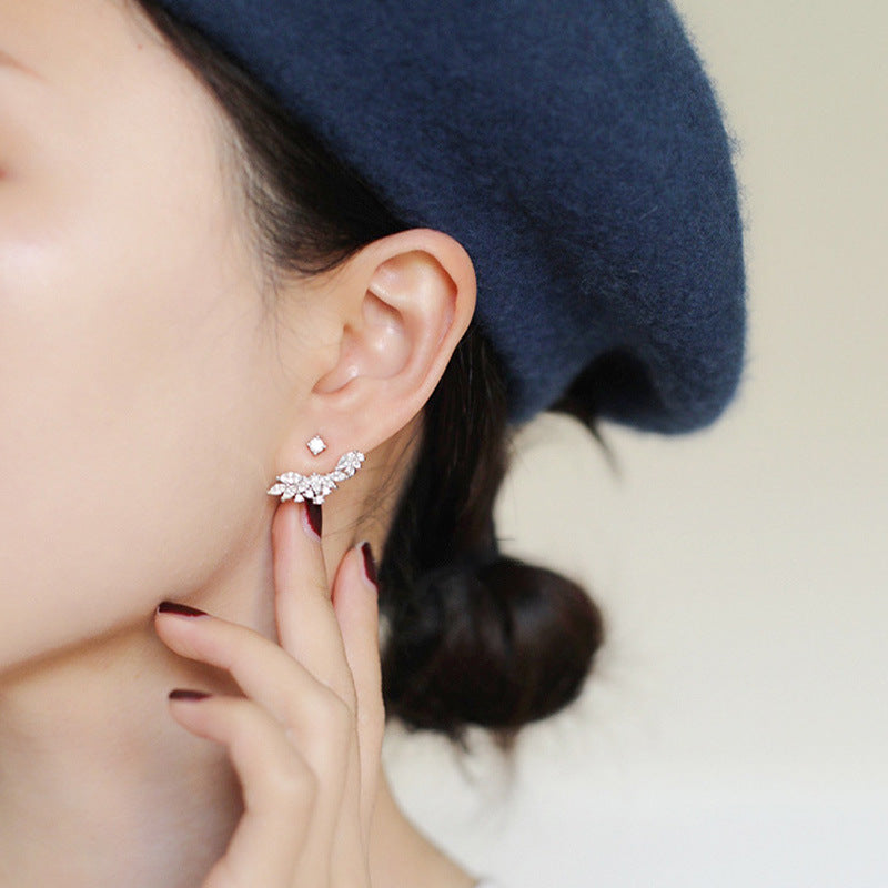 925 sterling silver earrings - silvery