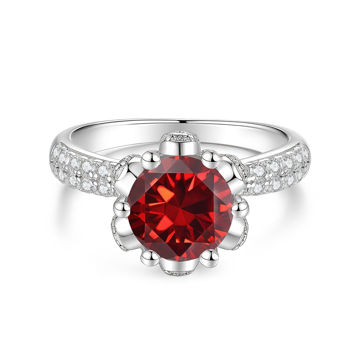 S925 Sterling Silver Moissanite Ring