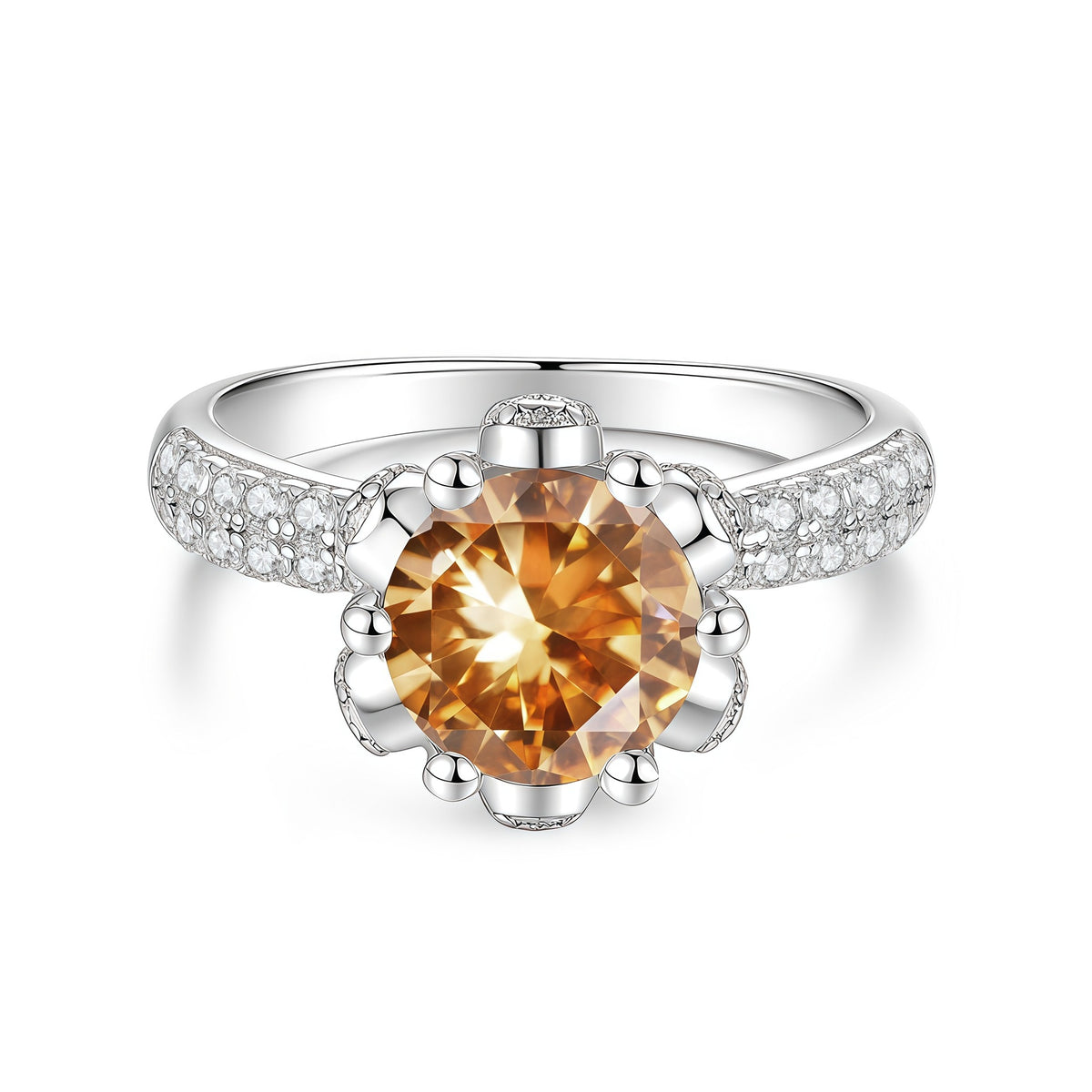 S925 Sterling Silver Moissanite Ring