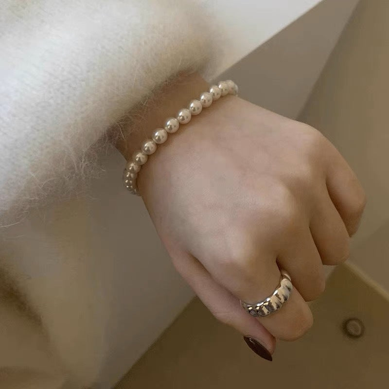 925 sterling silver pearl bracelet