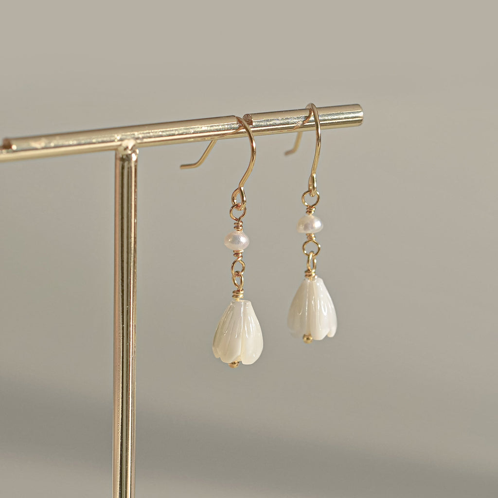 925 sterling silver earrings - golden