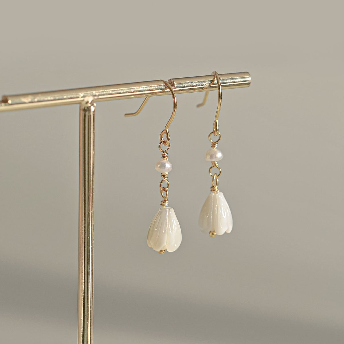 925 sterling silver earrings - golden