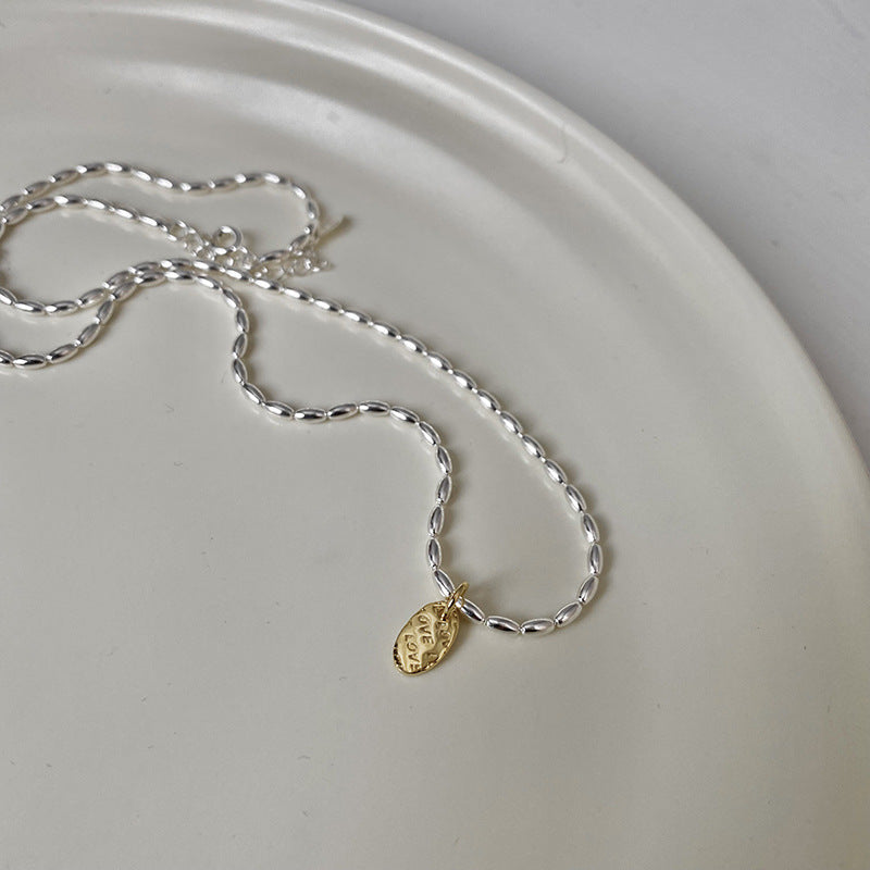925 sterling silver necklace - silvery