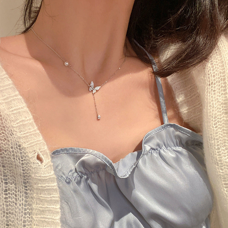 Butterfly Pearl Necklace – pearl necklace wholesale