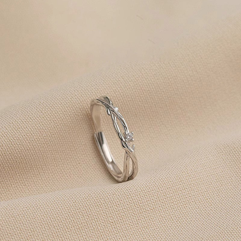 S925 sterling silver ring - silvery