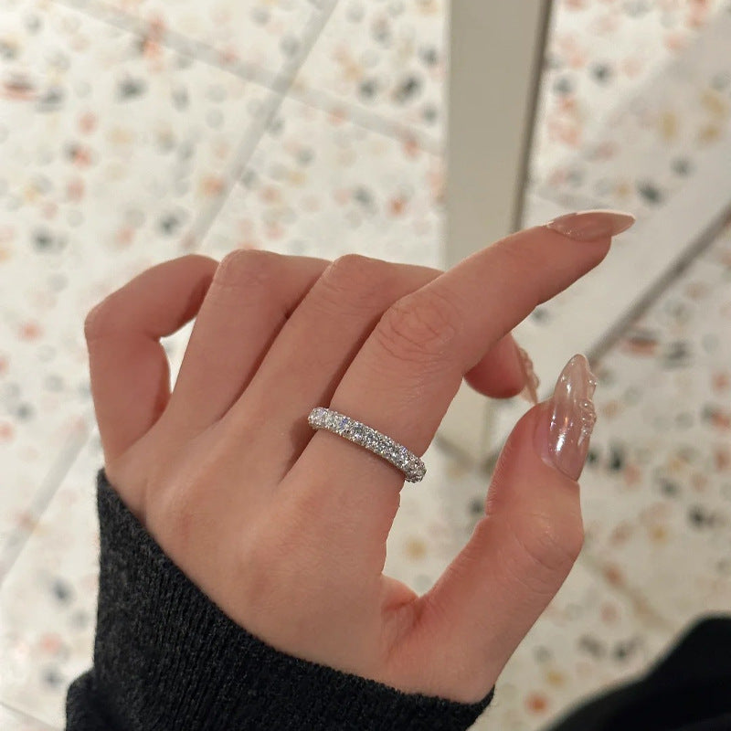 S925 sterling silver women's engagement ring