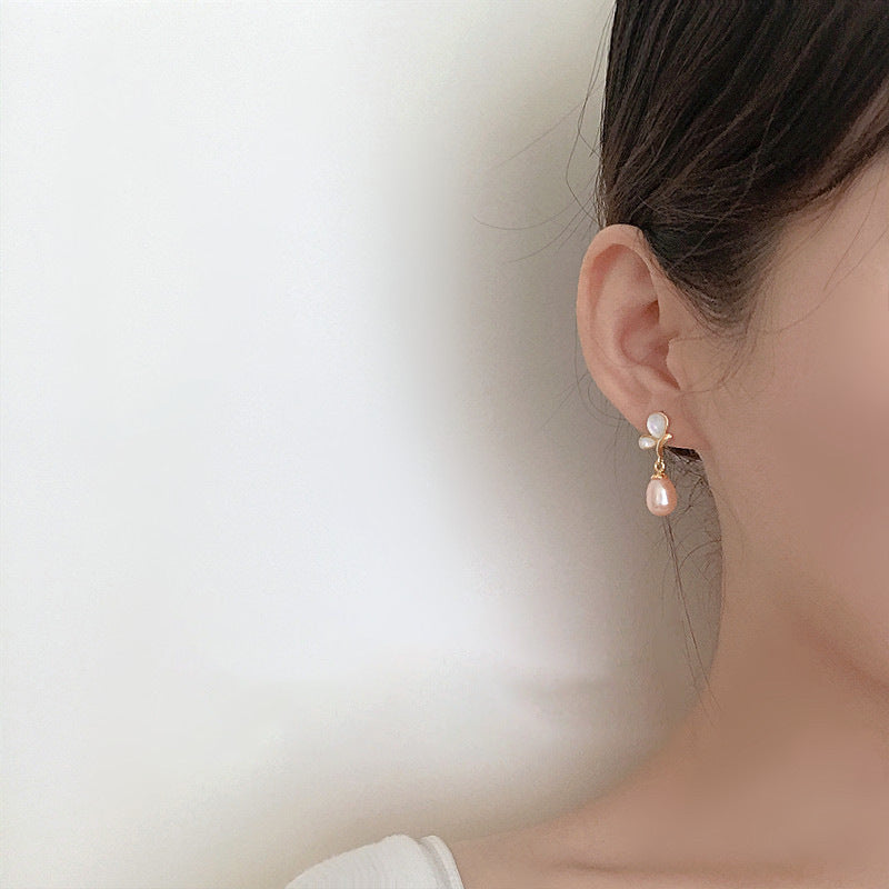 925 sterling silver pearl earrings
