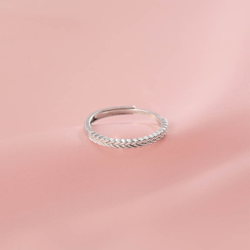 925 sterling silver ring - silvery