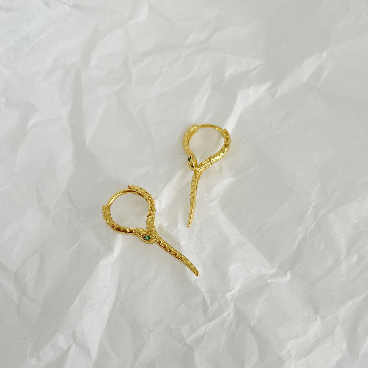 925 sterling silver snake shaped ear buckle