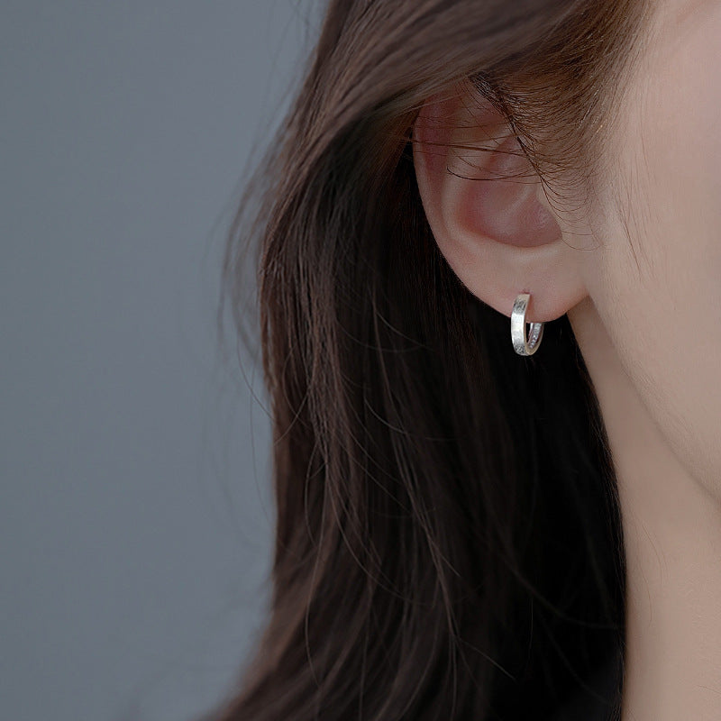 999 Silver Circle Earrings