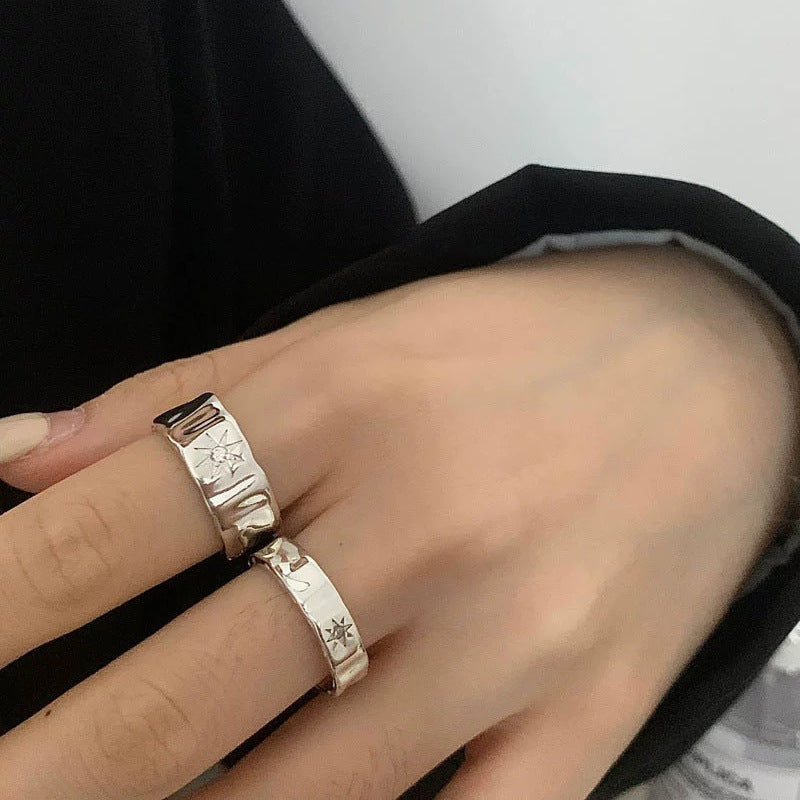 S925 sterling silver ring - silvery