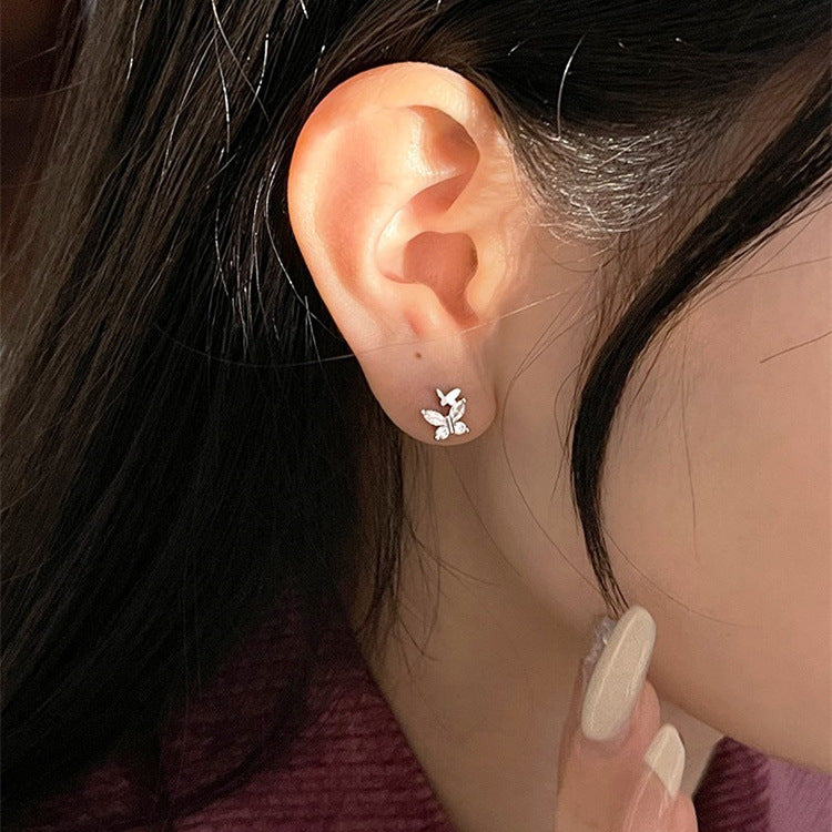 925 sterling silver  butterfly earrings