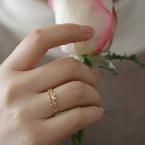 925 sterling silver butterfly ring